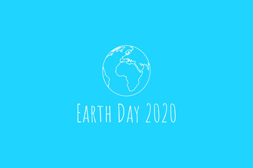 Earth Day 2020 vector,Save the world on earth.