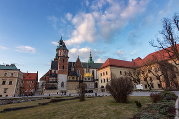Naklejka premium Wawel Royal Castle in Krakow (Poland)