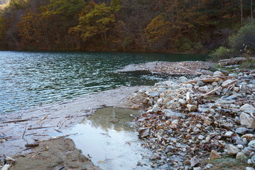 Dam lake rough after typhoon