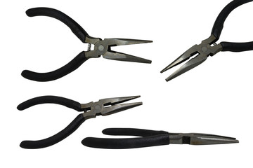Clamping pliers on a white background,with clipping path