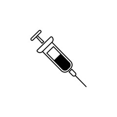 injection medical icon design vector template