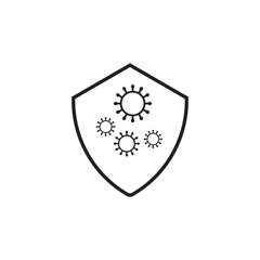 shelter from viruses icon. Design vector template