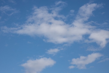 blue sky with white clouds