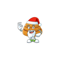 Kanelbulle cartoon character of Santa showing ok finger