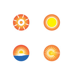 Sun Vector illustration Icon Logo Template design