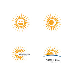 Sun Vector illustration Icon Logo Template design