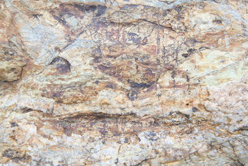 Obraz premium Old stone wall texture wall