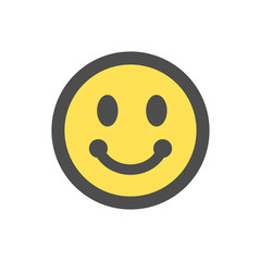 Smile Face Emoticon Icon Vector Symbol Illustration EPS 10