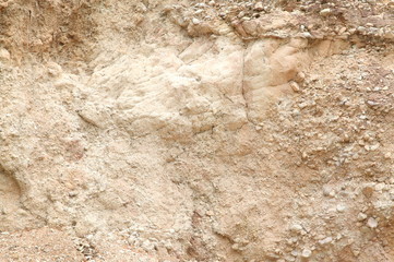 Background of rocks from clay and stone after a landslide