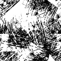 Seamless black and white grunge texture