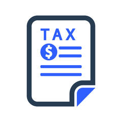 Document, tax icon