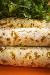 Pancakes with a stuffing