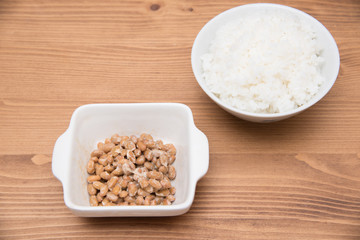 ご飯と納豆