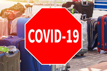 many different suitcases in a hotel waiting loading