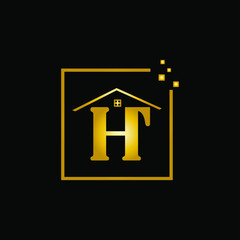 HT logo icon design for real estate