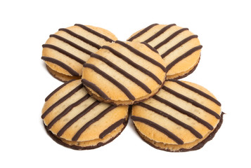 striped cookie isolated