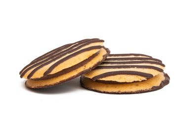 striped cookie isolated