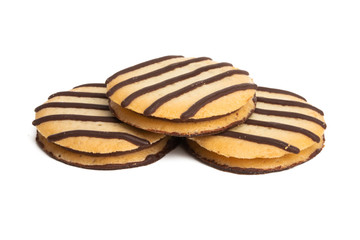 striped cookie isolated