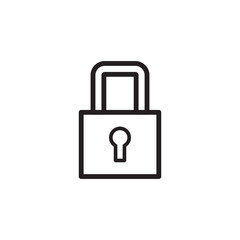padlock icon vector design template