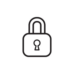 padlock icon vector design template
