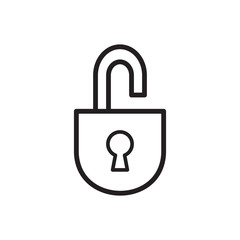 padlock icon vector design template