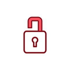 padlock icon vector design template