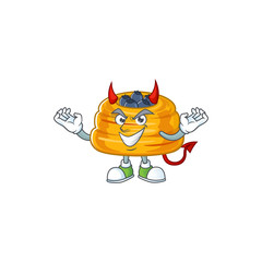 Cartoon picture of kataifi in devil cartoon character design