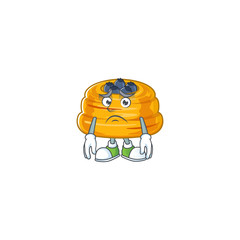 Kataifi mascot design style with worried face