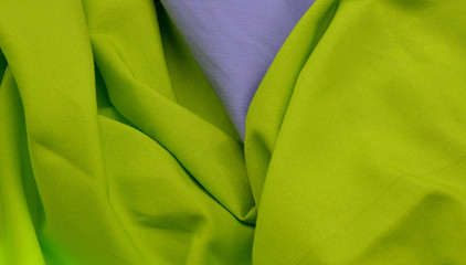 Obraz premium close-up colored fabric texture on background