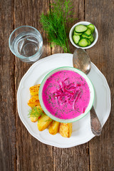 Cold beetroot soup