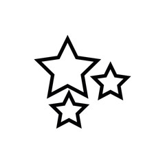 stars fantasy line style icon