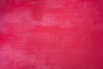 Close up Texture Red color paint Brush marks stroke for paper graphic design on background