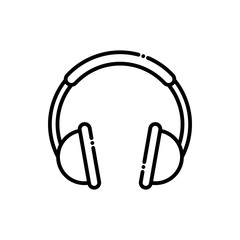 Headphones  Vector Icon Line style Illustrations.