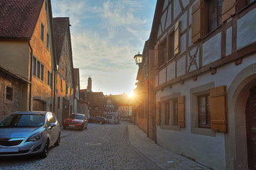 Beautiful Deutsch street of a small old provincial town