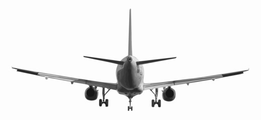 Fototapeta na wymiar vector illustration of big commercial airplane