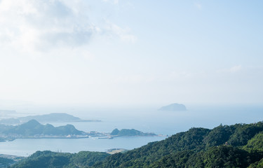Fototapeta premium Point of view form jiufen old street ,Taiwan