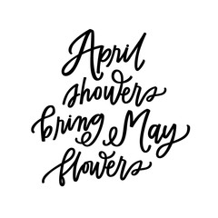 Naklejka na ściany i meble April showers bring May flowers