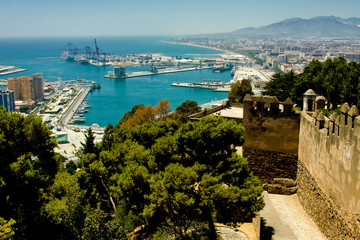 Beautiful port, sea, nature, view from the fortress