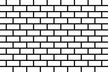 White Brick wall background. Vector illustration