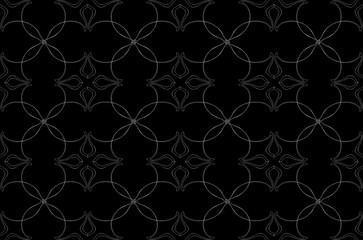 Seamless pattern design with floral background elements, beautiful ornaments