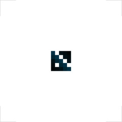 Obraz premium pixel logo squares abstract design