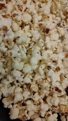 popcorn on white background
