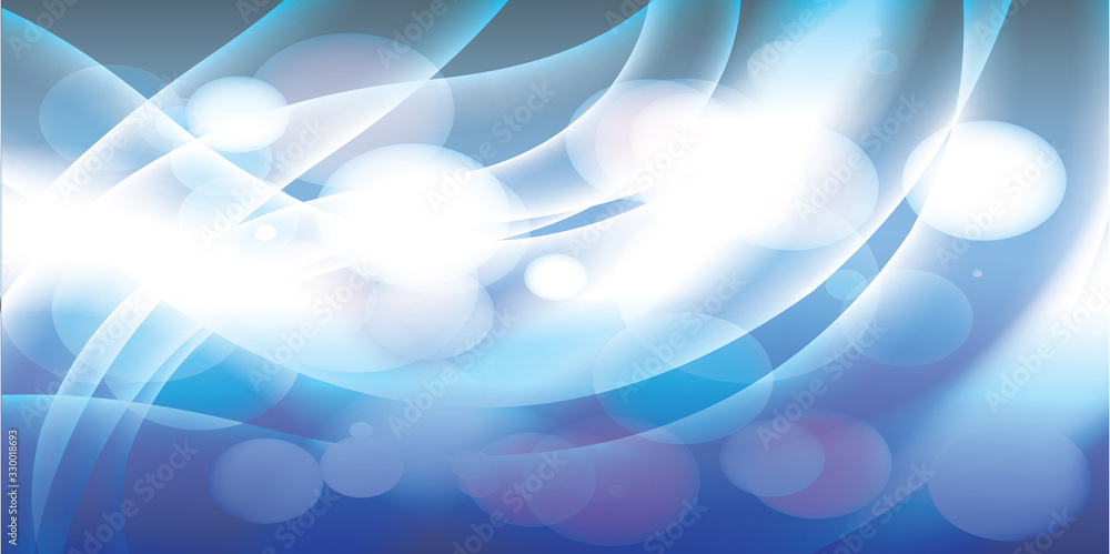 Poster abstract bokeh lights with soft light background
