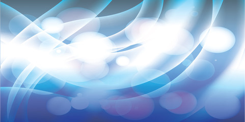 Abstract bokeh lights with soft light background 