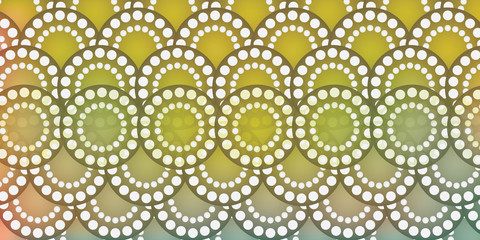 Abstract geometric pattern by the points circles