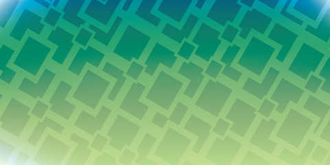 Square green geometrical abstract background