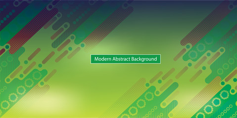 Modern Abstract Background on green color