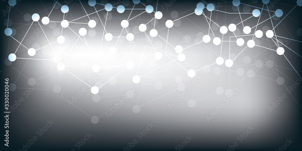 Aufkleber abstract network background with gray color