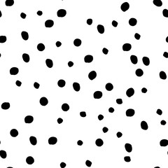 Seamless black and white terrazzo pattern background for design vector eps.10