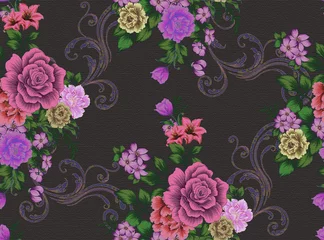 Behang  Flower, background pattern, wallpaper design © zhang